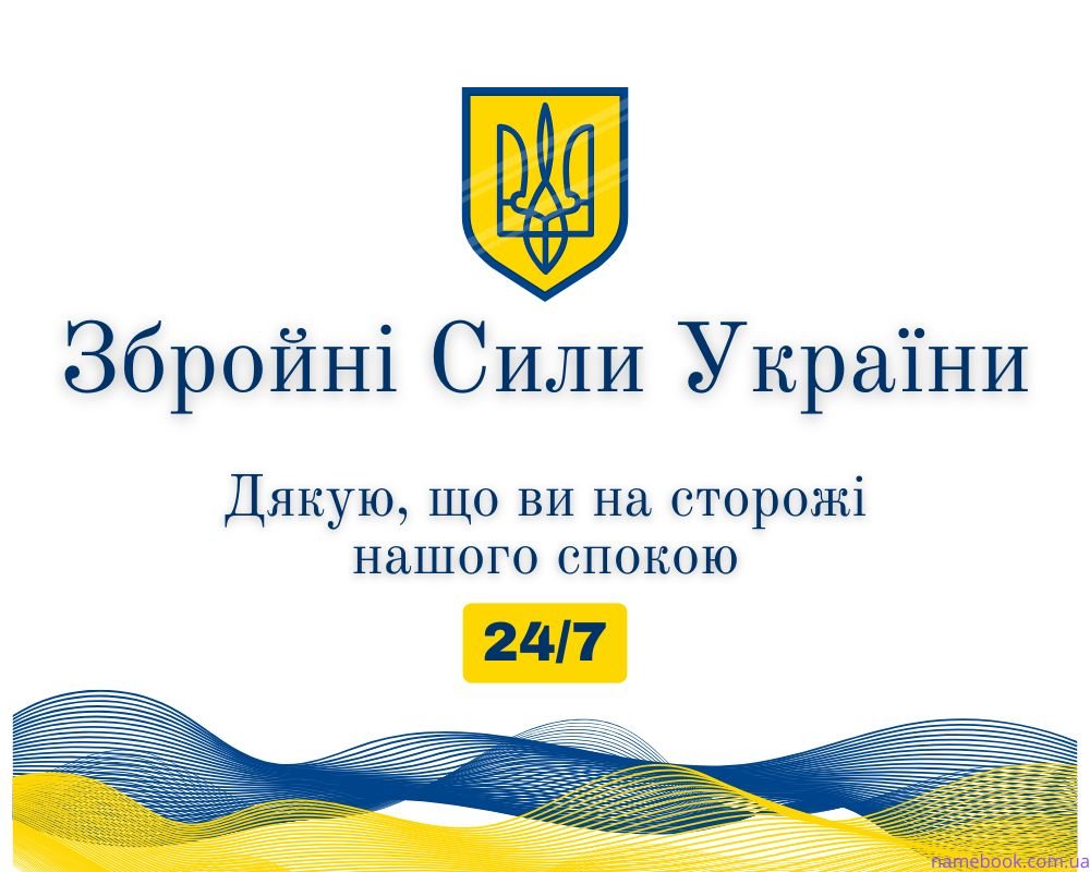 Привітання з днем Збройних Сил України 